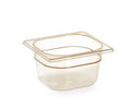 GN 1/6 kantin/behållare, high-temperature resistant, HENDI, GN 1/6, 1,6L, Transparent, 176x162x(H)100mm