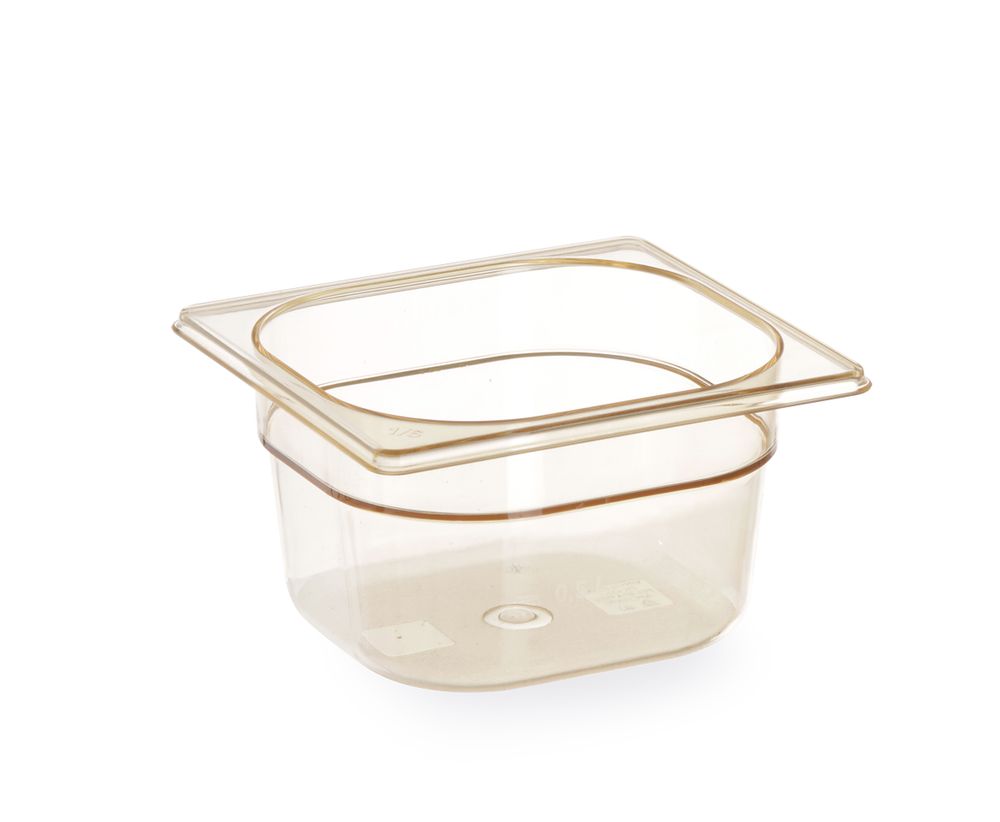 GN 1/6 kantin/behållare, high-temperature resistant, HENDI, GN 1/6, 1,6L, Transparent, 176x162x(H)100mm