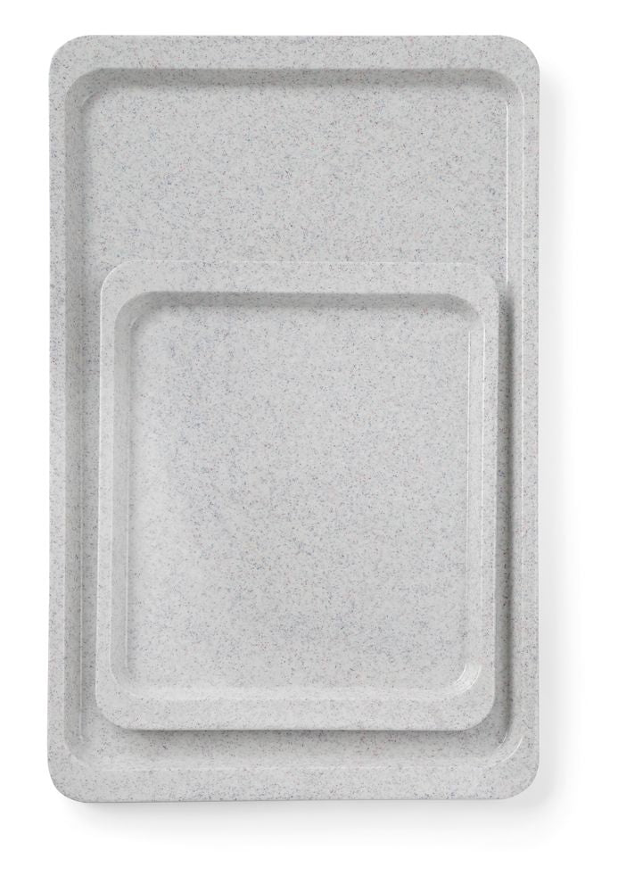 Polyester tray for self-service restaurants, AmerBox, GN 1/2, Granite, 325x265mm, Rectangular