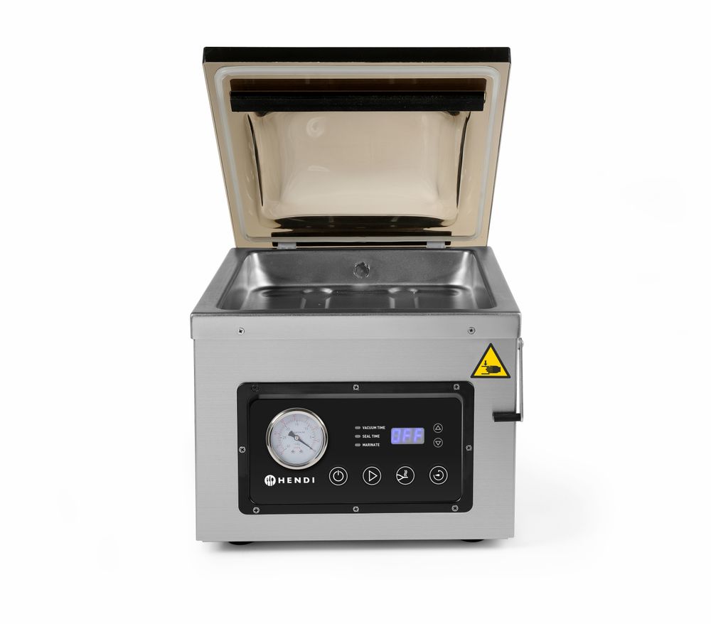 Vacuum chamber packaging machine, HENDI, Profi Line, sealing strip 300 mm, 230V/950W, 367x425x(H)364mm