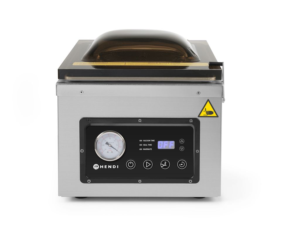 Vacuum chamber packaging machine, HENDI, Profi Line, sealing strip 300 mm, 230V/950W, 367x425x(H)364mm