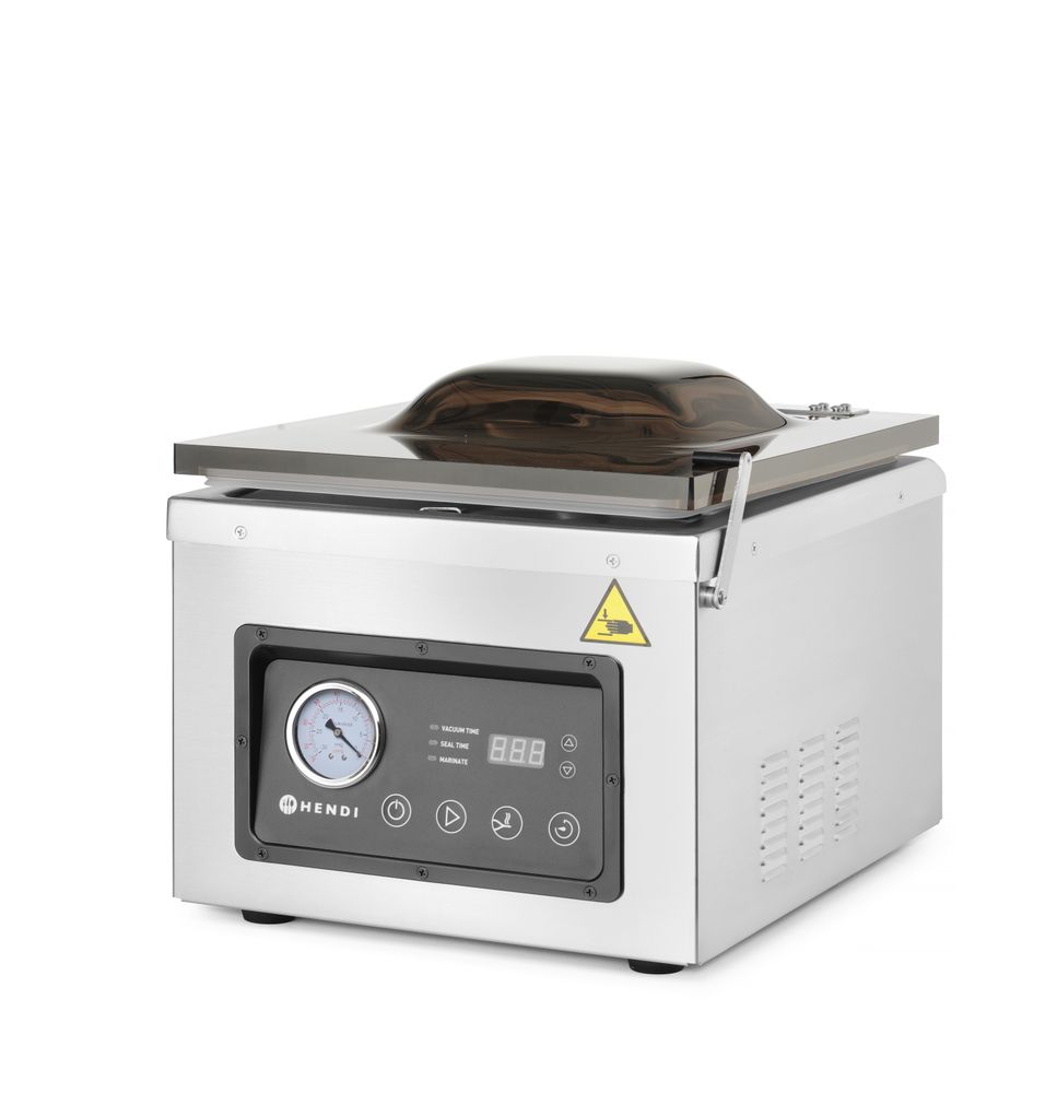 Vacuum chamber packaging machine, HENDI, Profi Line, sealing strip 300 mm, 230V/950W, 367x425x(H)364mm