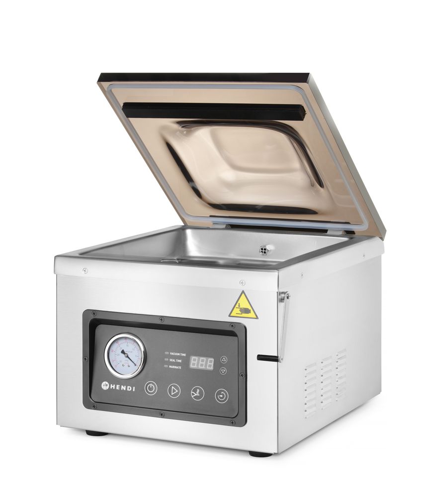 Vacuum chamber packaging machine, HENDI, Profi Line, sealing strip 300 mm, 230V/950W, 367x425x(H)364mm