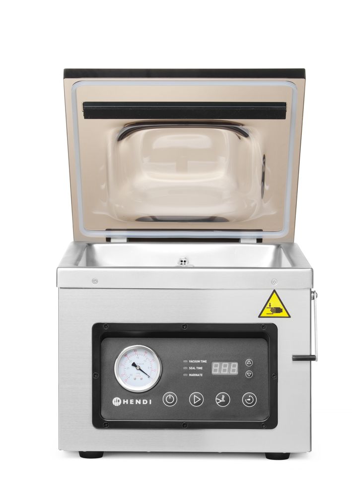Vacuum chamber packaging machine, HENDI, Profi Line, sealing strip 300 mm, 230V/950W, 367x425x(H)364mm