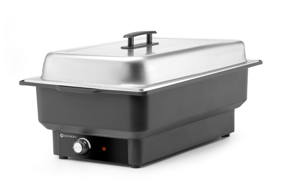 Chafing dish elektrisk Tellano, HENDI, Kitchen Line, GN 1/1, 9L, 220-240V/900W, 575x349x(H)278mm