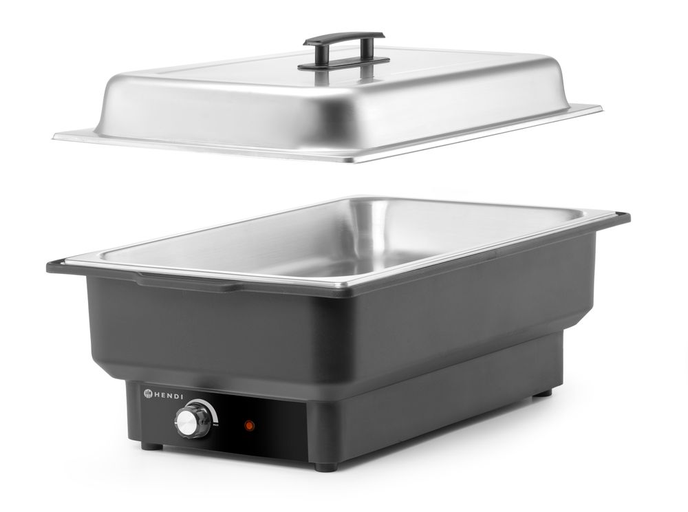 Chafing dish elektrisk Tellano, HENDI, Kitchen Line, GN 1/1, 9L, 220-240V/900W, 575x349x(H)278mm