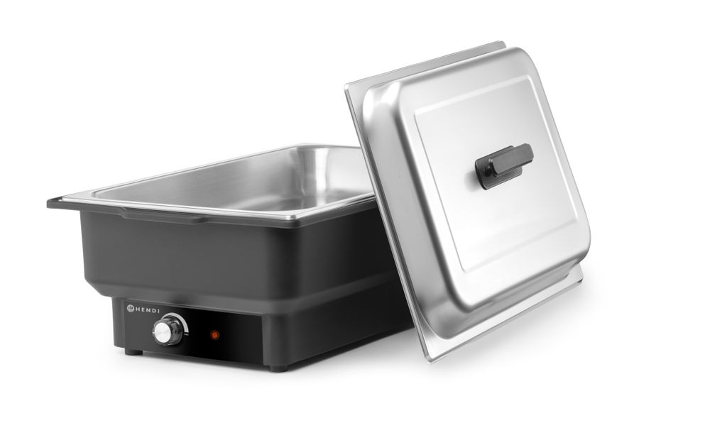 Chafing dish elektrisk Tellano, HENDI, Kitchen Line, GN 1/1, 9L, 220-240V/900W, 575x349x(H)278mm