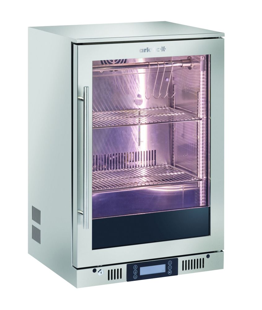 Dry aging cabinet, undercounter, Arktic, 126L, Silver, 230V/350W, 600x545x(H)900mm