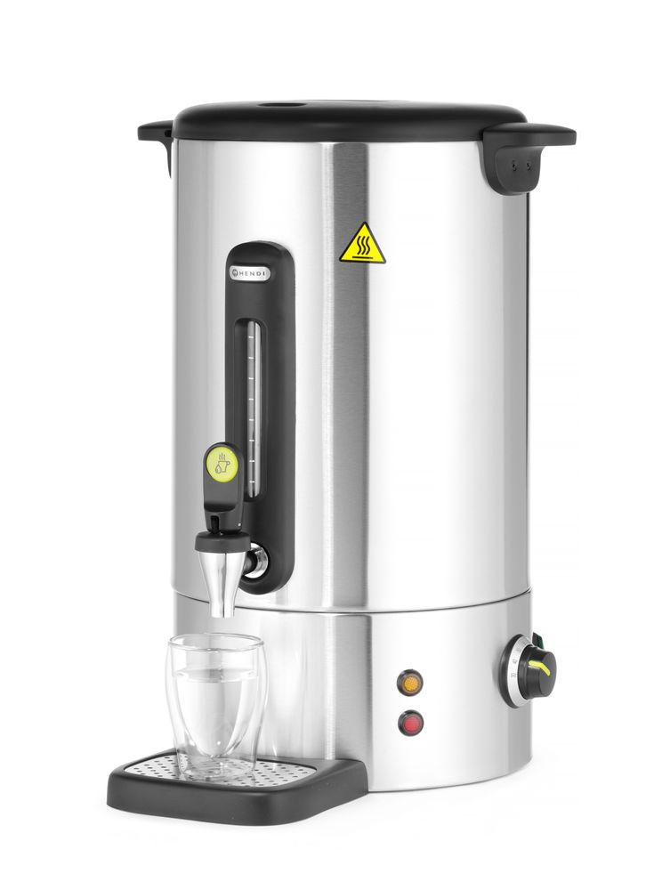 Hot drinks boiler UNIQ, HENDI, desiGNed by Robert Bronwasser, 16L, Silver, 220-240V/1650W, 357x380x(H)502mm