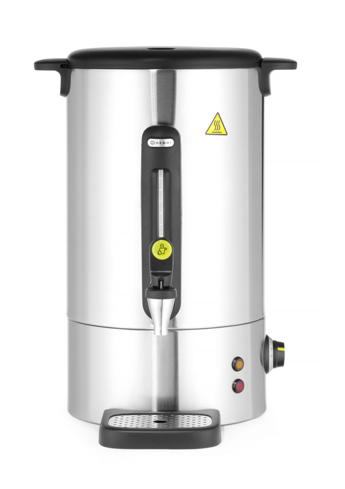 Hot drinks boiler UNIQ, HENDI, desiGNed by Robert Bronwasser, 16L, Silver, 220-240V/1650W, 357x380x(H)502mm