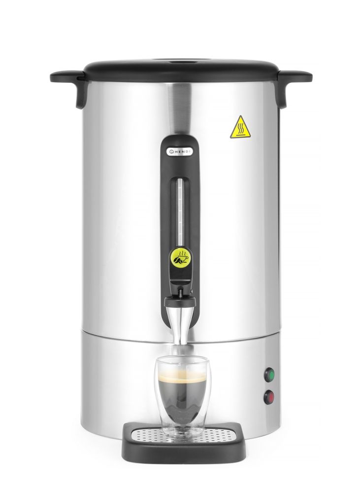 Percolator UNIQ, HENDI, desiGNed by Robert Bronwasser, 14L, Silver, 220-240V/1750W, 357x380x(H)502mm