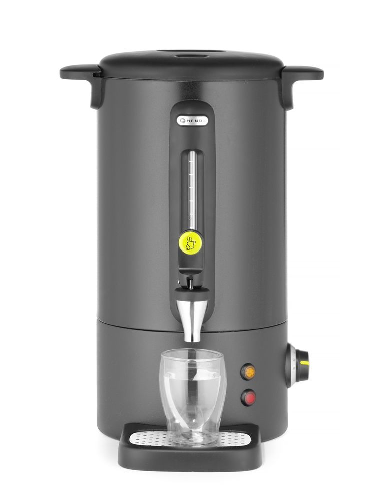 Hot drinks boiler UNIQ, HENDI, desiGNed by Robert Bronwasser, 9L, svart, 220-240V/950W, 307x330x(H)450mm