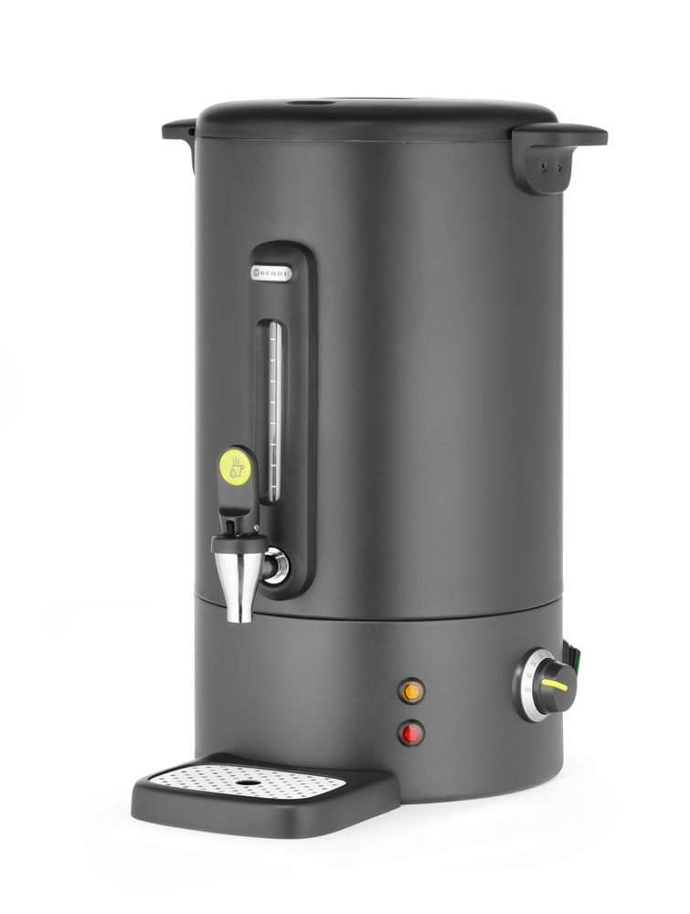 Hot drinks boiler UNIQ, HENDI, desiGNed by Robert Bronwasser, 16L, svart, 220-240V/1650W, 357x380x(H)502mm