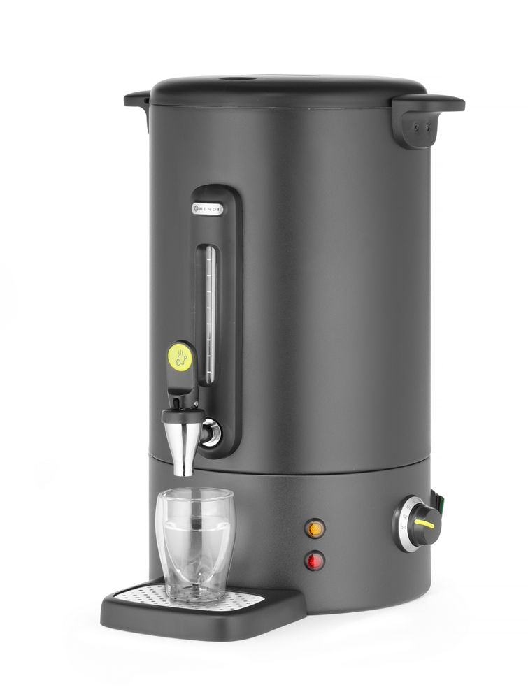 Hot drinks boiler UNIQ, HENDI, desiGNed by Robert Bronwasser, 16L, svart, 220-240V/1650W, 357x380x(H)502mm