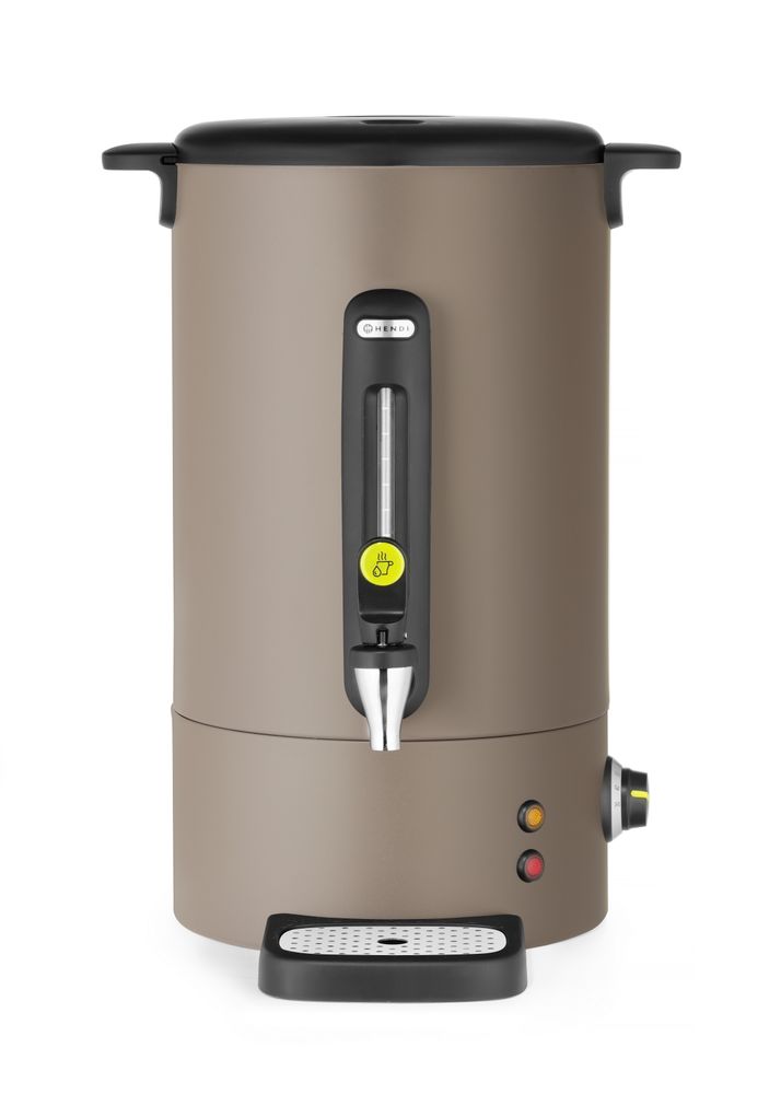 Hot drinks boiler UNIQ, HENDI, desiGNed by Robert Bronwasser, 16L, Taupe, 220-240V/1650W, 357x380x(H)502mm