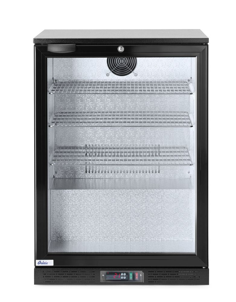 Back bar refrigerator single-door, Arktic, 105L, Black, 220-240V/120W, 600x530x(H)865mm