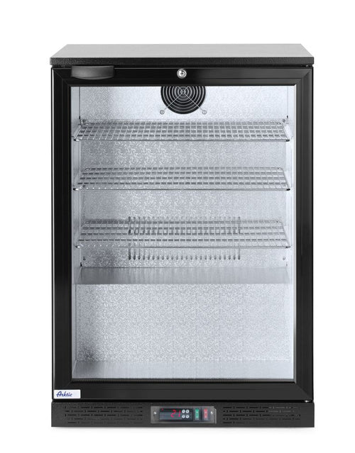 Back bar refrigerator single-door, Arktic, 105L, Black, 220-240V/120W, 600x530x(H)865mm