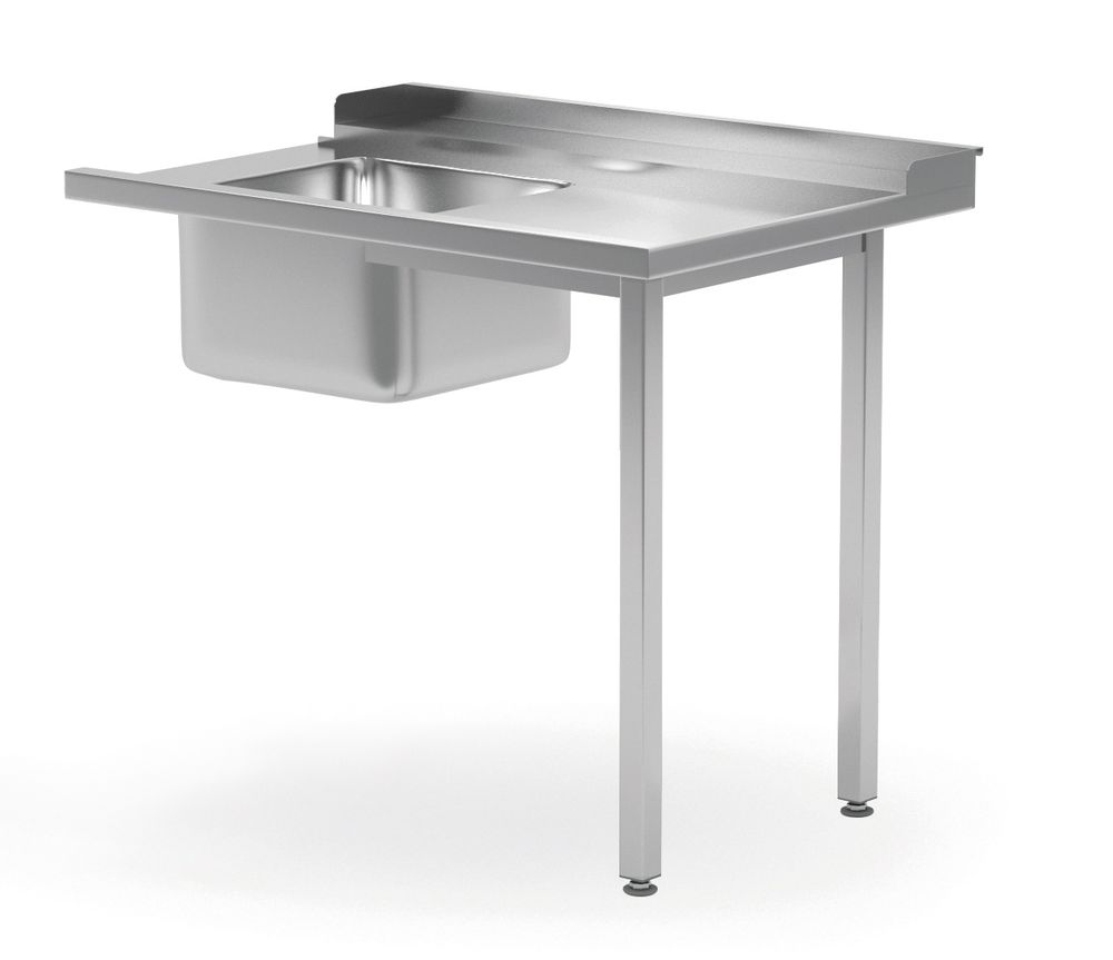 Loading table with sink for dishwasher, HENDI, left side, 1200x700x(H)850mm