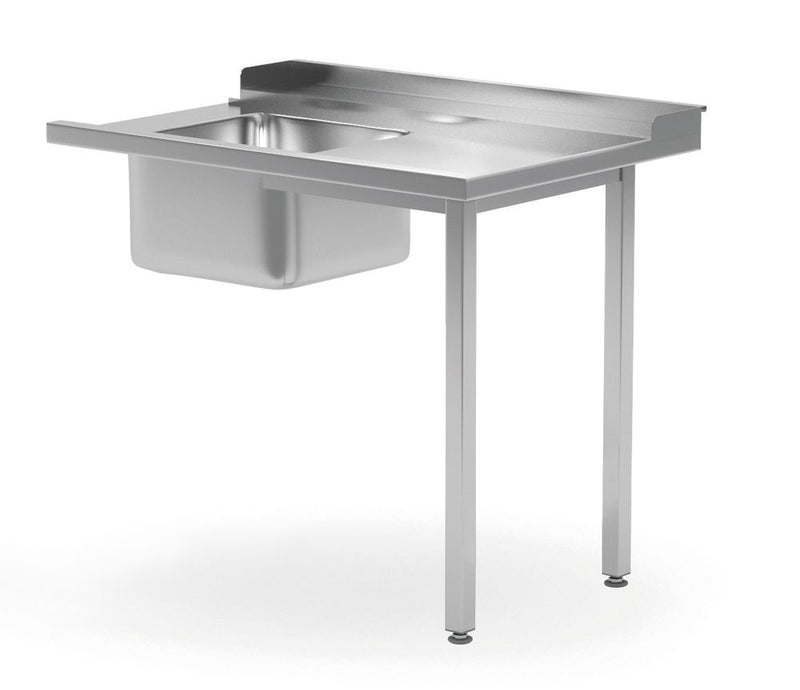 Loading table with sink for dishwasher, HENDI, left side, 1200x700x(H)850mm