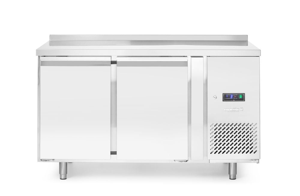 Refrigerated counter, 2 doors, Arktic, Profi Line, With backsplash, GN 1/1, 230V/250W, 1360x700x(H)879mm