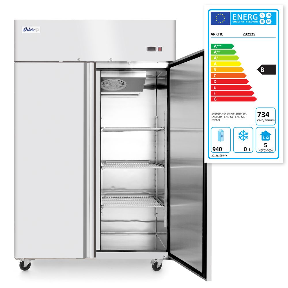 Refrigerator two doors Profi Line 1240 L, Arktic, Profi Line, GN 2/1, 940L, 230V/350W, 1314x800x(H)2082mm