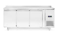Freezer counter, 3 doors, Arktic, Profi Line, With backsplash, GN 1/1, 420L, 230V/600W, 1796x700x(H)879mm
