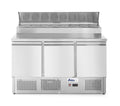 Three door salad counter with raised GN display 380L, Arktic, 230V/310W, 1365x702x(H)1265mm