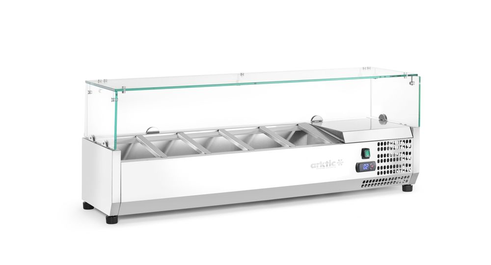 Refrigerated countertop server GN 1/4, Arktic, 8x GN 1/4, 230V/180W, 1805x335x(H)460mm