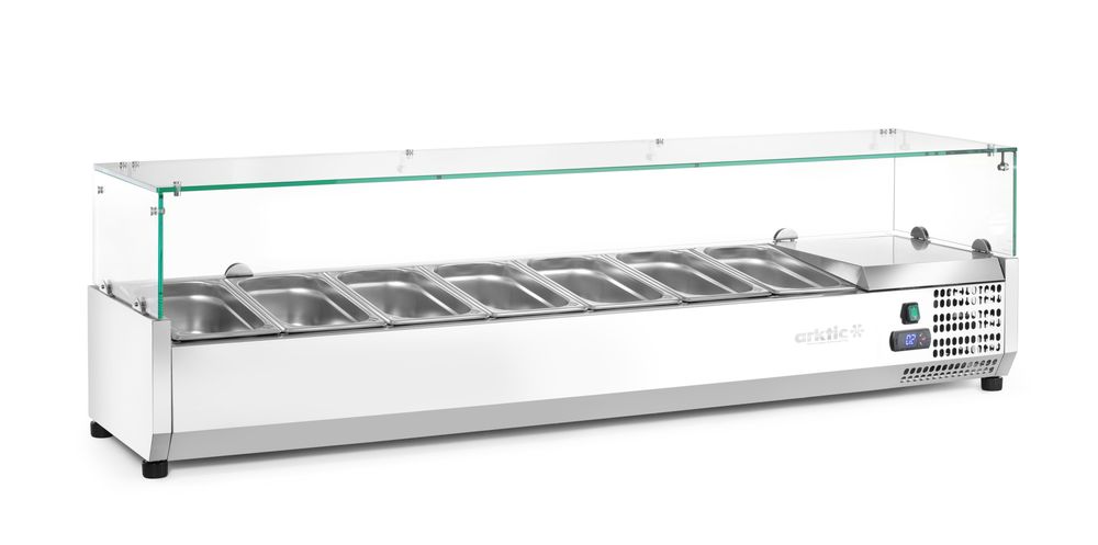 Refrigerated countertop server GN 1/4, Arktic, 7x GN 1/4, 230V/180W, 1505x335x(H)460mm