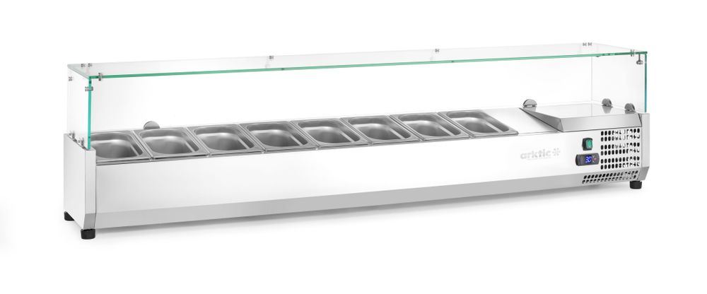 Refrigerated countertop server GN 1/4, Arktic, 8x GN 1/4, 230V/180W, 1805x335x(H)460mm