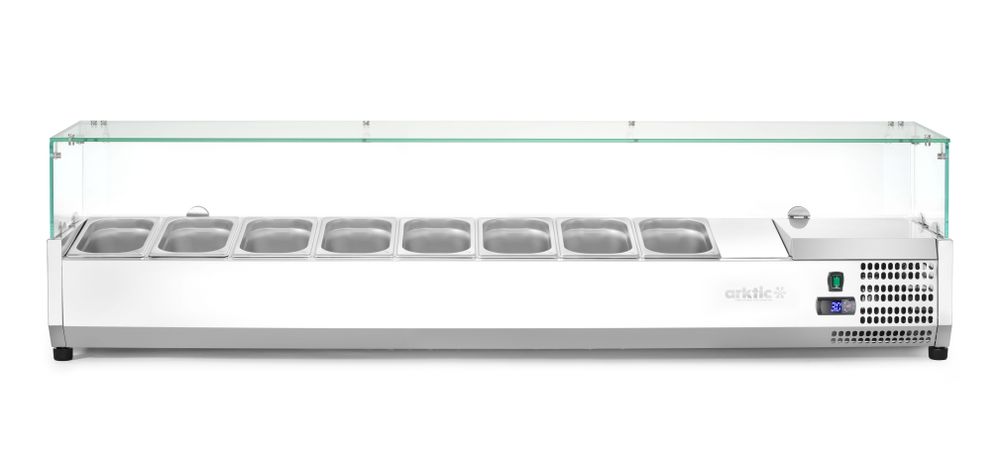 Refrigerated countertop server GN 1/4, Arktic, 8x GN 1/4, 230V/180W, 1805x335x(H)460mm