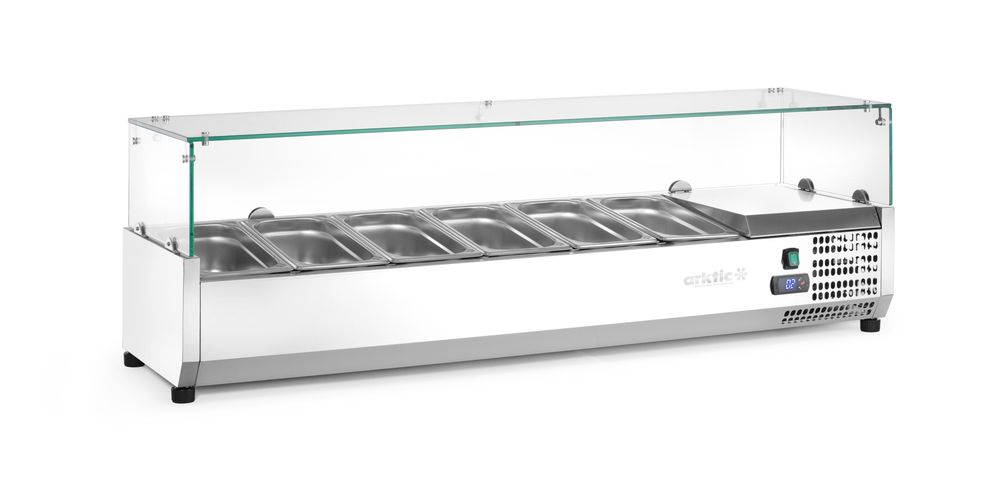 Refrigerated countertop server GN 1/3, Arktic, 6x GN 1/3, 230V/180W, 1405x420x(H)456mm
