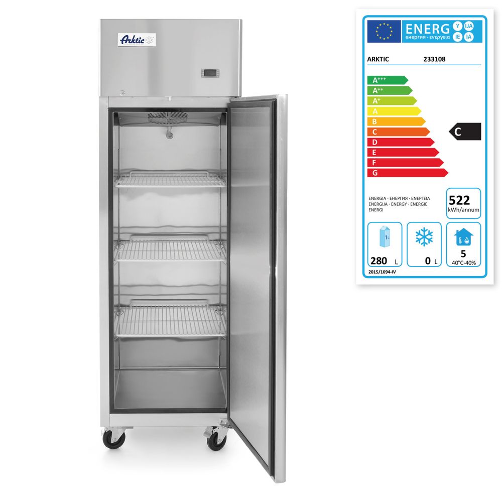 Refrigerator single door 410 L, Arktic, Profi Line, 230V/290W, 600x740x(H)1950mm