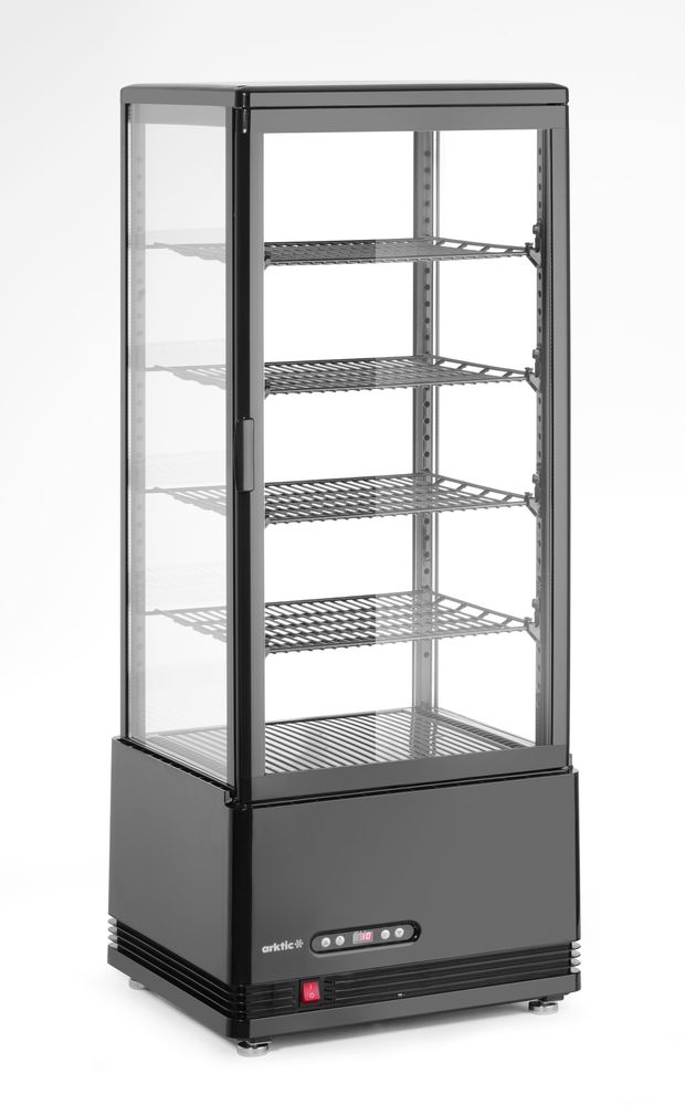 Refrigerated display cabinet, 98 l, Arktic, Black, 230V/210W, 444x397x(H)1100mm