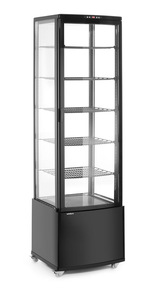 Refrigerated display cabinet, 270 l, Arktic, Black, 230V/290W, 556x526x(H)1913mm
