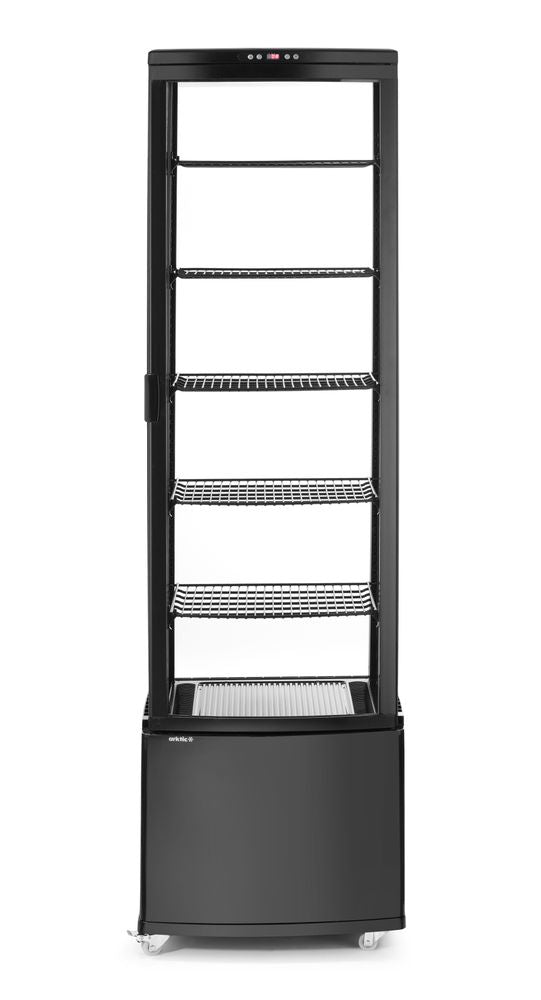 Refrigerated display cabinet, 270 l, Arktic, Black, 230V/290W, 556x526x(H)1913mm