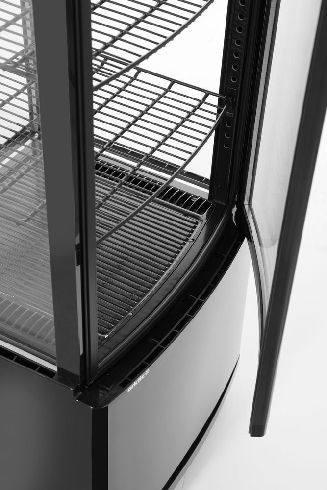 Refrigerated display cabinet, 270 l, Arktic, Black, 230V/290W, 556x526x(H)1913mm