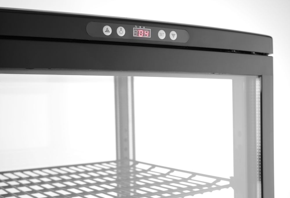 Refrigerated display cabinet, 270 l, Arktic, Black, 230V/290W, 556x526x(H)1913mm