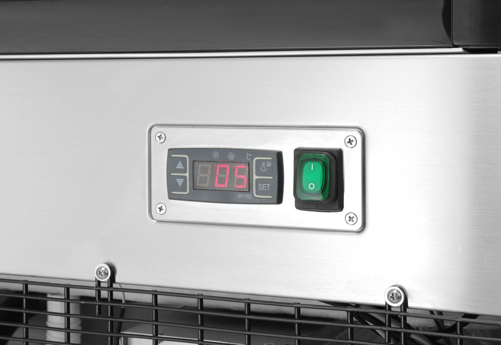 Refrigerated display cabinets with 2 shelves, Arktic, 300L, 230V/480W, 994x677x(H)1230mm