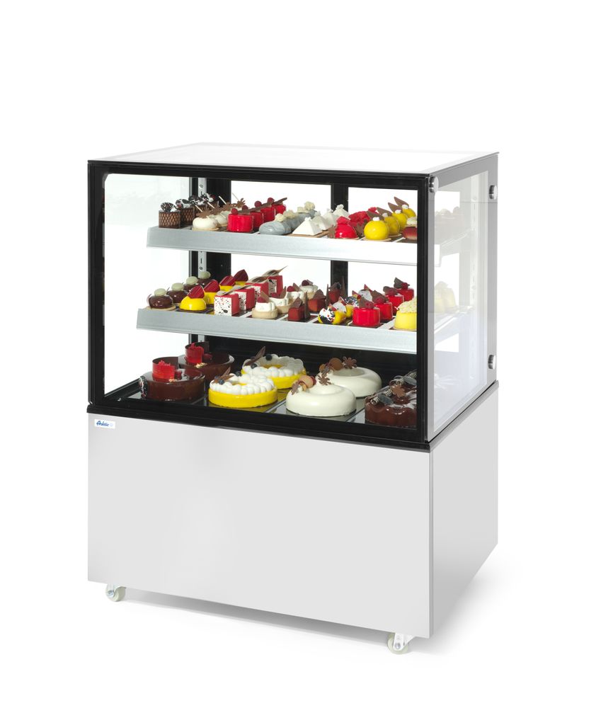 Refrigerated display cabinets with 2 shelves, Arktic, 300L, 230V/480W, 994x677x(H)1230mm
