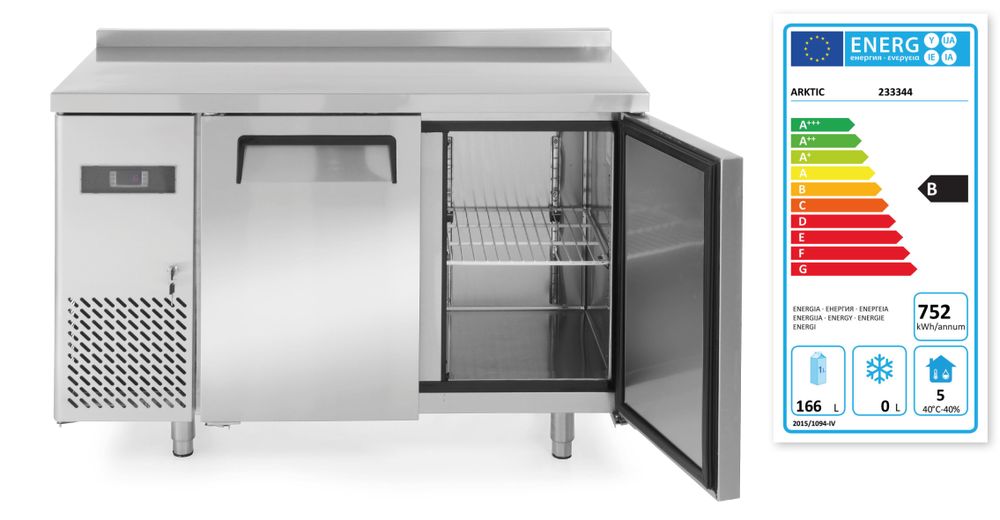 Two door refrigerated counter Kitchen Line 220L, Arktic, Kitchen Line, 166L, 230V/300W, 1200x600x(H)886mm