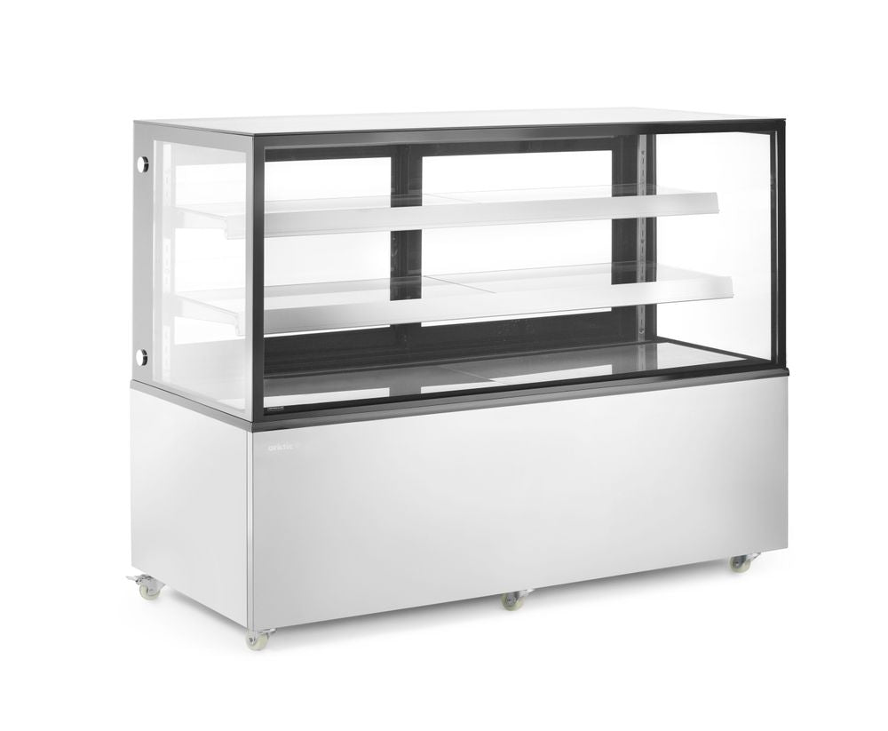 Refrigerated display cabinets with 2 shelves, Arktic, 510L, 230V/490W, 1524x677x(H)1230mm