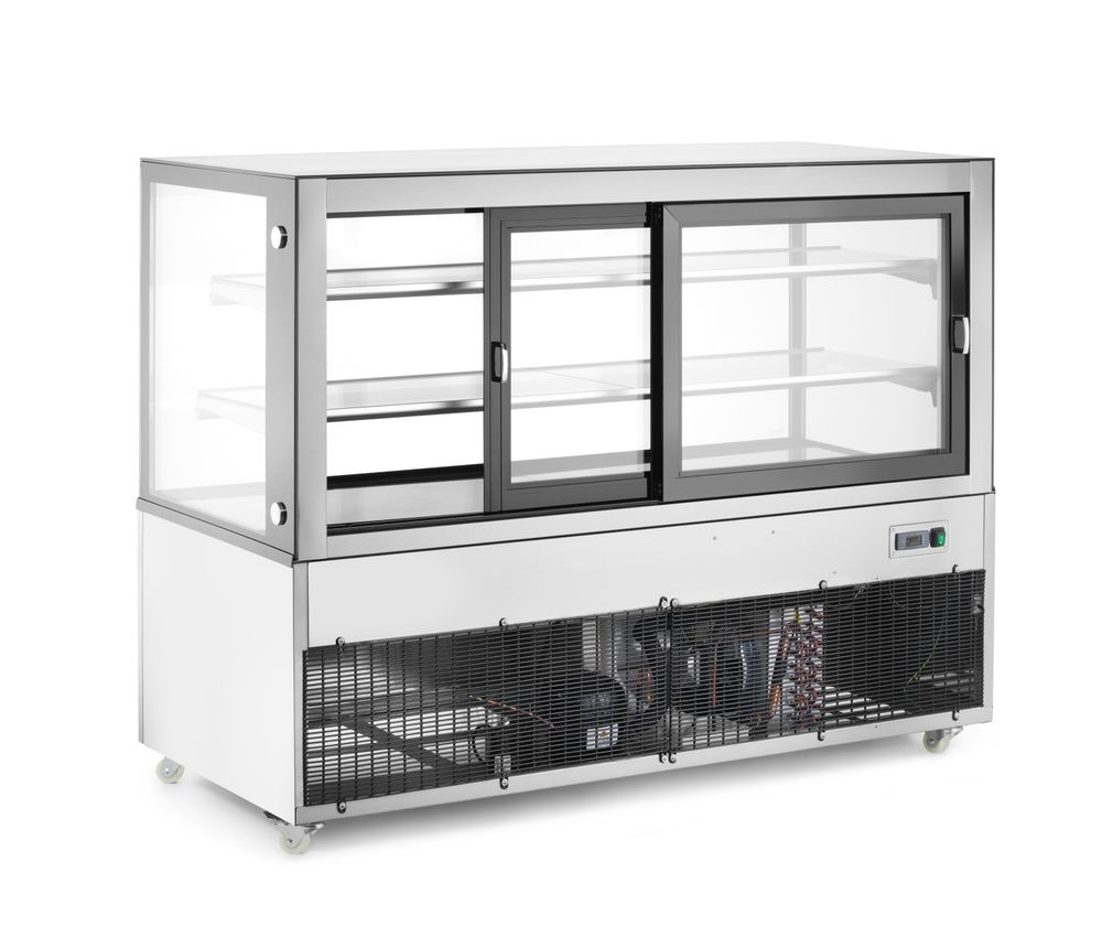 Refrigerated display cabinets with 2 shelves, Arktic, 610L, 230V/500W, 1824x677x(H)1230mm
