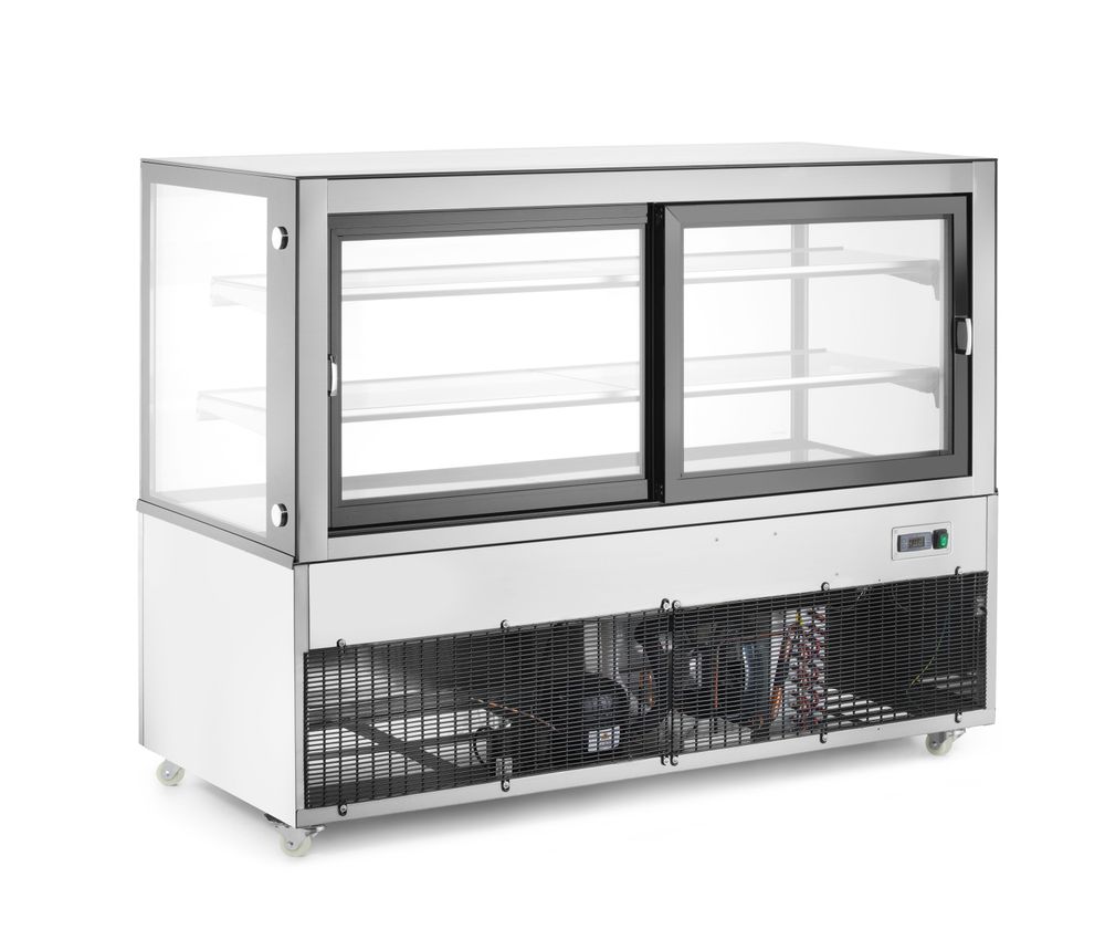 Refrigerated display cabinets with 2 shelves, Arktic, 410L, 230V/490W, 1224x677x(H)1230mm