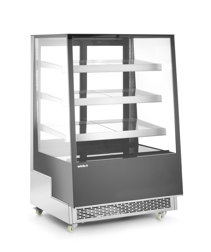 Refrigerated display cabinets with 3 slanted shelves, Arktic, 500L, 230V/490W, 900x833x(H)1460mm
