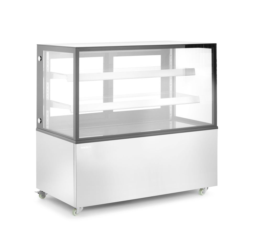 Refrigerated display cabinets with 2 shelves, Arktic, 410L, 230V/490W, 1224x677x(H)1230mm