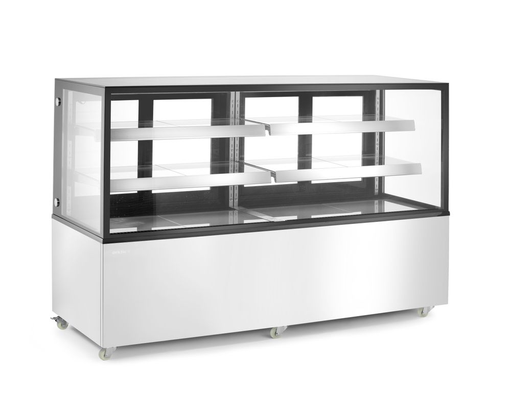 Refrigerated display cabinets with 2 shelves, Arktic, 610L, 230V/500W, 1824x677x(H)1230mm