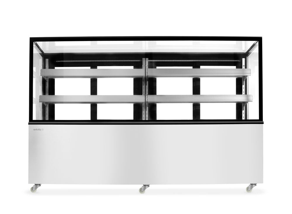Refrigerated display cabinets with 2 shelves, Arktic, 610L, 230V/500W, 1824x677x(H)1230mm
