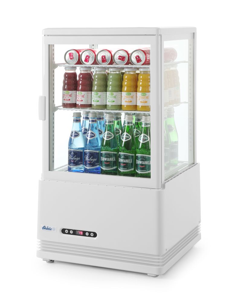 Refrigerated display cabinet, 58 l, Arktic, black, 230V/170W, 452x406x(H)830mm