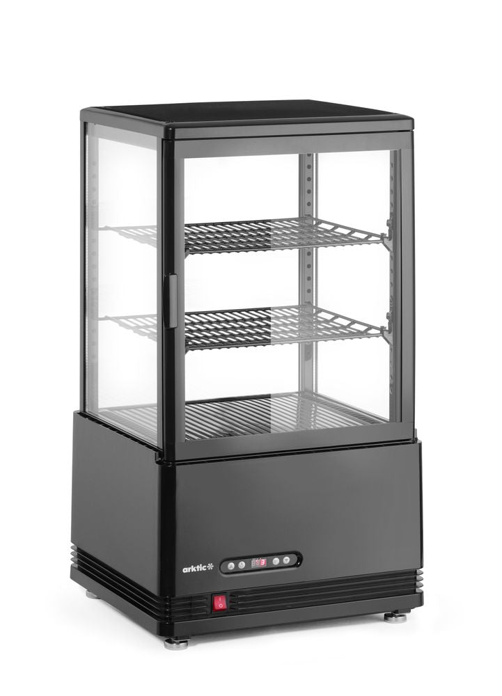 Refrigerated display cabinet, 58 l, Arktic, black, 230V/170W, 452x406x(H)830mm